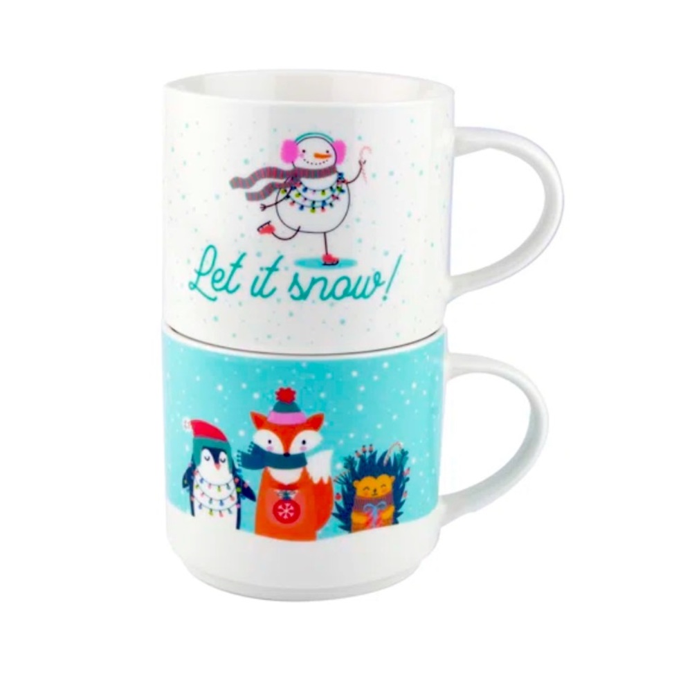 ❄️ Let It Snow Stacking Mug Set ⛄️